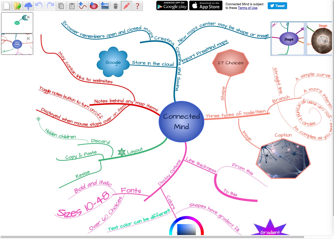 chrome extension mind mapping free